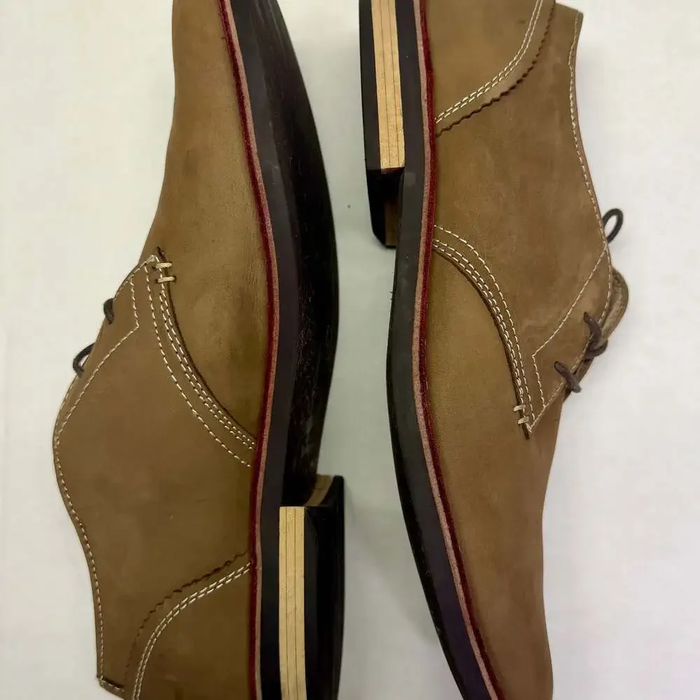 Original Penguin Waylon Tan Suede Oxfords Size US 9.5